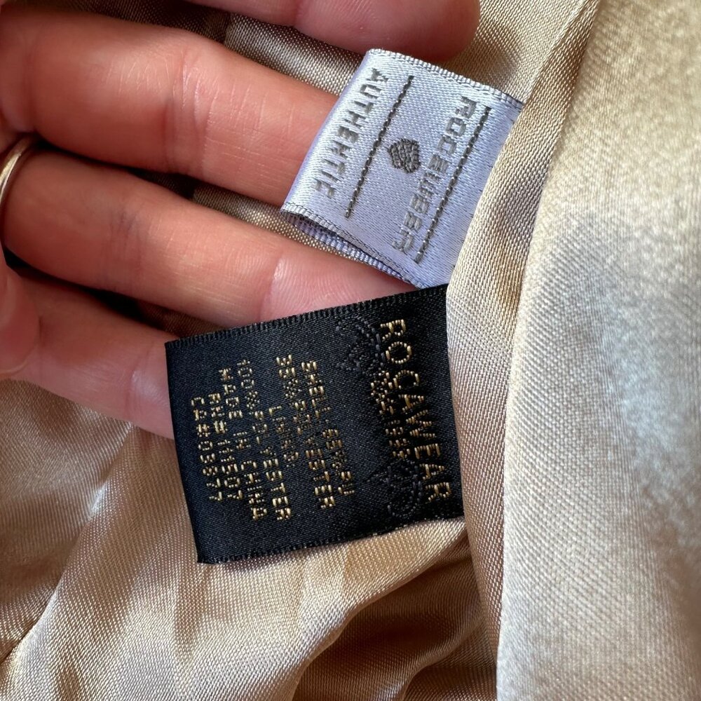 Rocawear Faux Leather Y2K Bomber Jacket x2 Sz Large - Picture 4 of 7